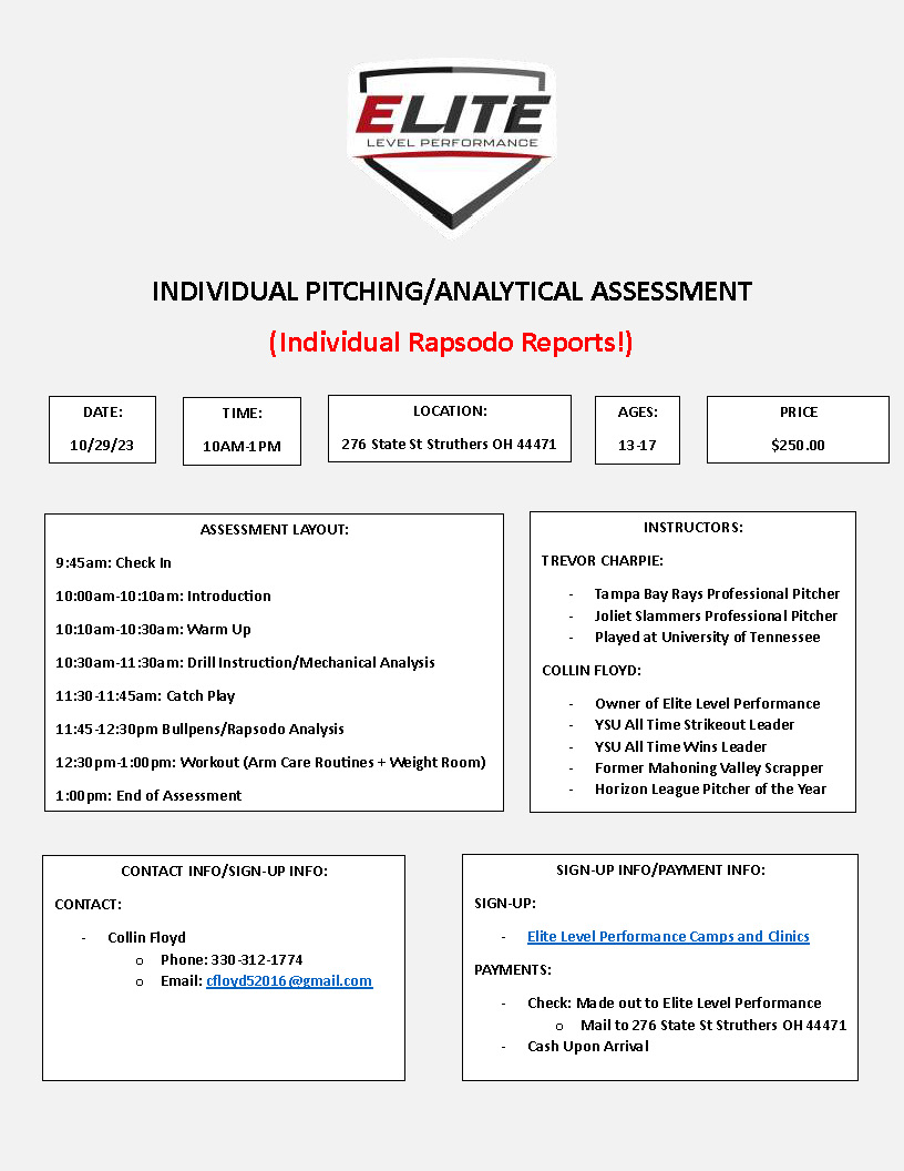 ELP INDIVIDUAL PITCHING Assessment